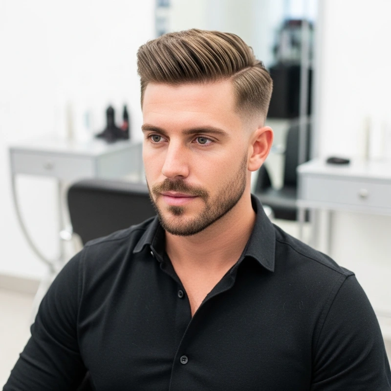 Gentleman with hair cut