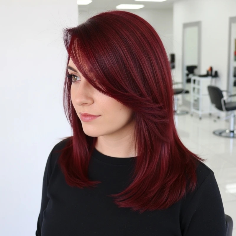 Woman with global colour refresh